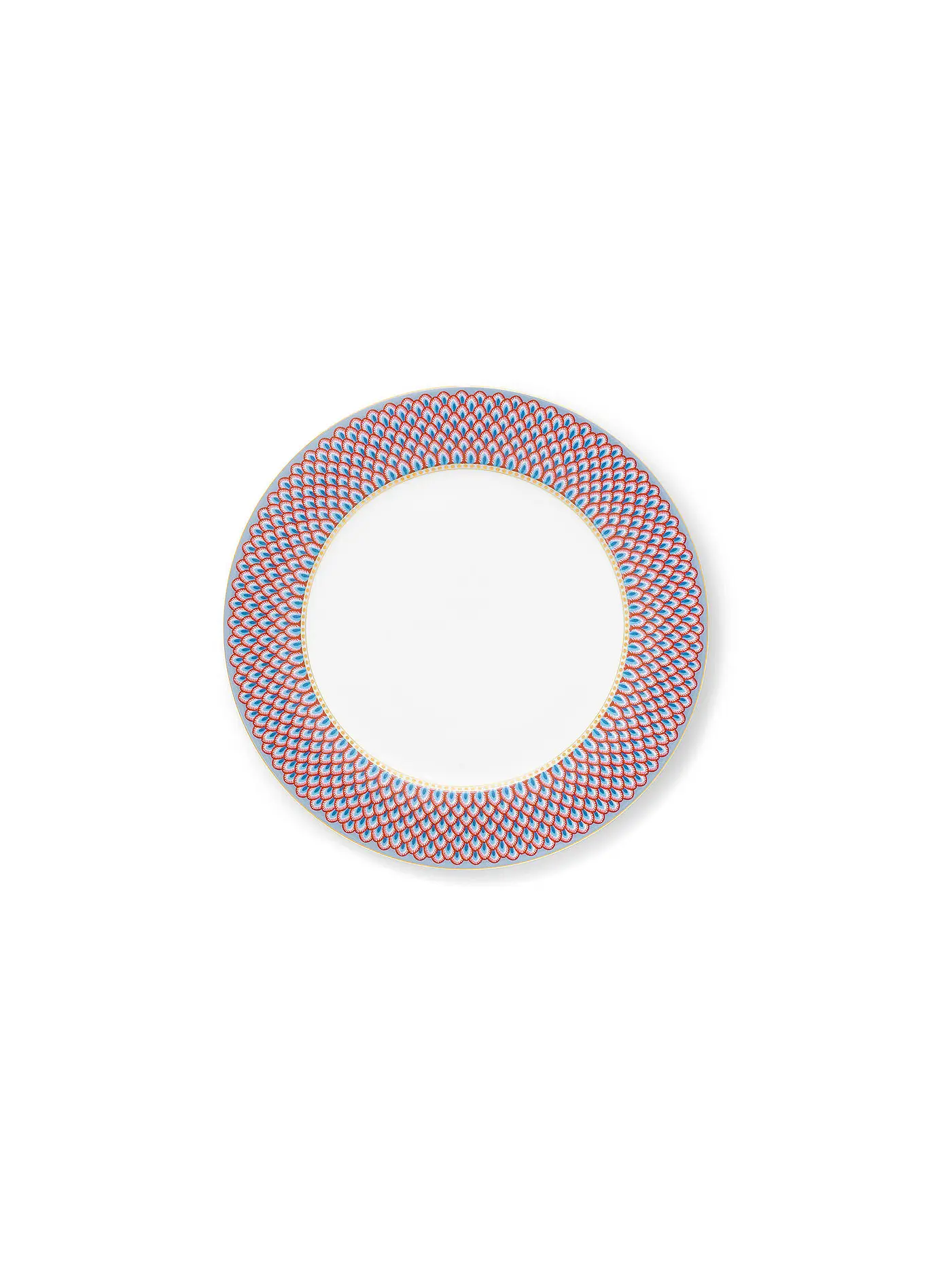 PIP STUDIO | Speiseteller 26,5cm FLOWER FESTIVAL Red Light Blue | 